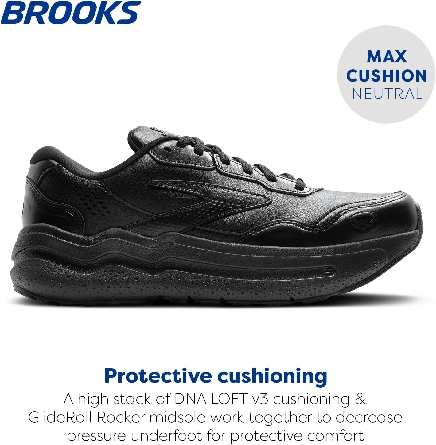 Brooks Men’s Ghost Max Suede/Leather Neutral Running & Walking Shoe