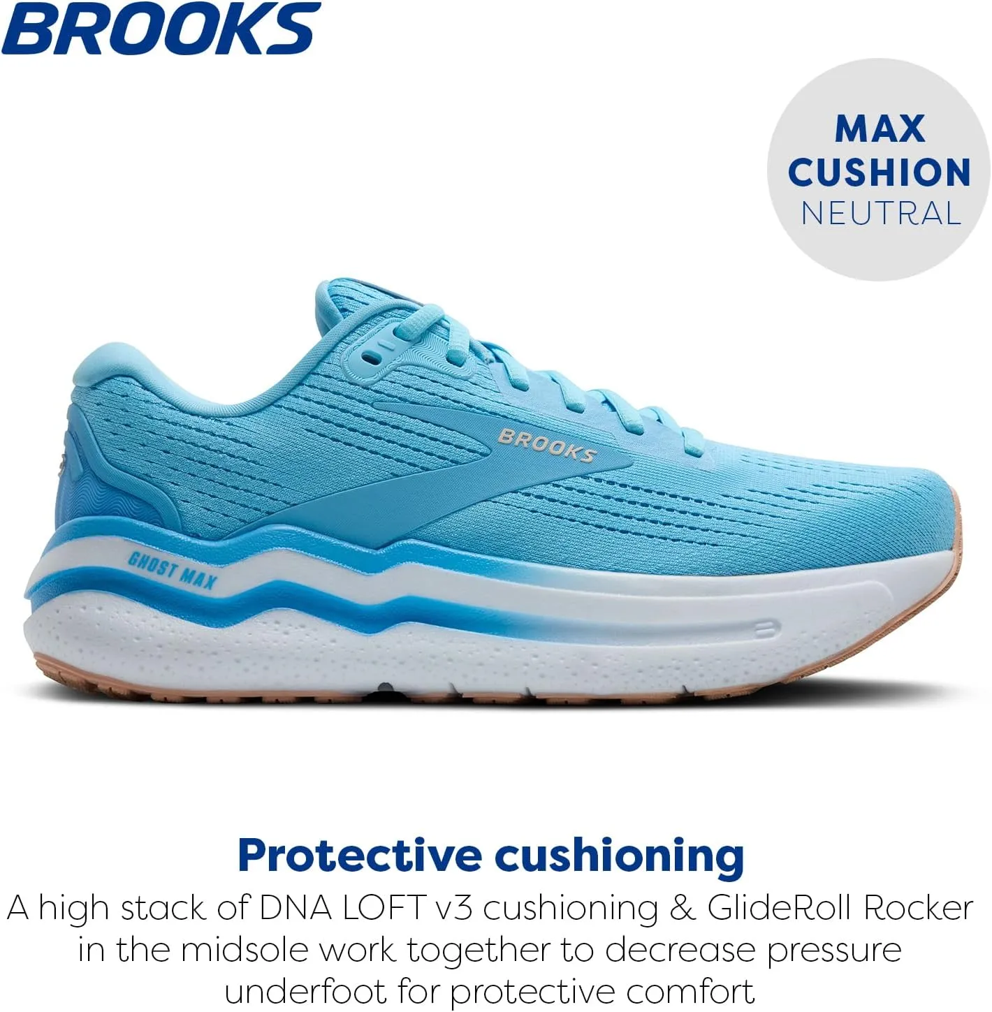 Brooks Women’s Ghost Max 2 Neutral Running & Walking Shoe