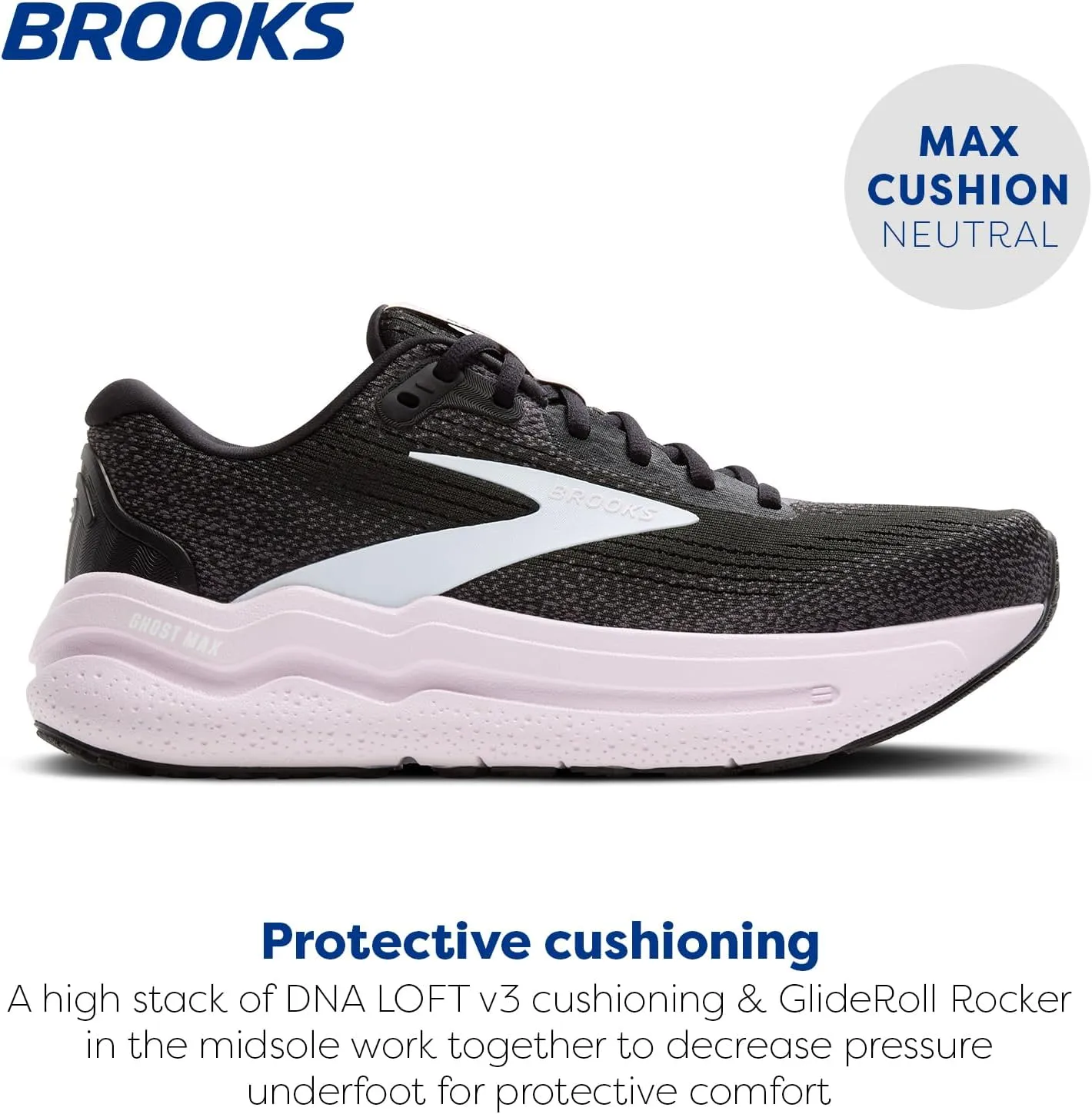 Brooks Women’s Ghost Max 2 Neutral Running & Walking Shoe