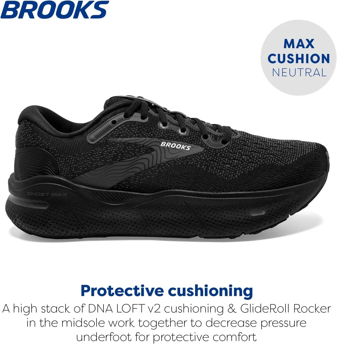Brooks Women’s Ghost Max Cushion Neutral Running & Walking Shoe