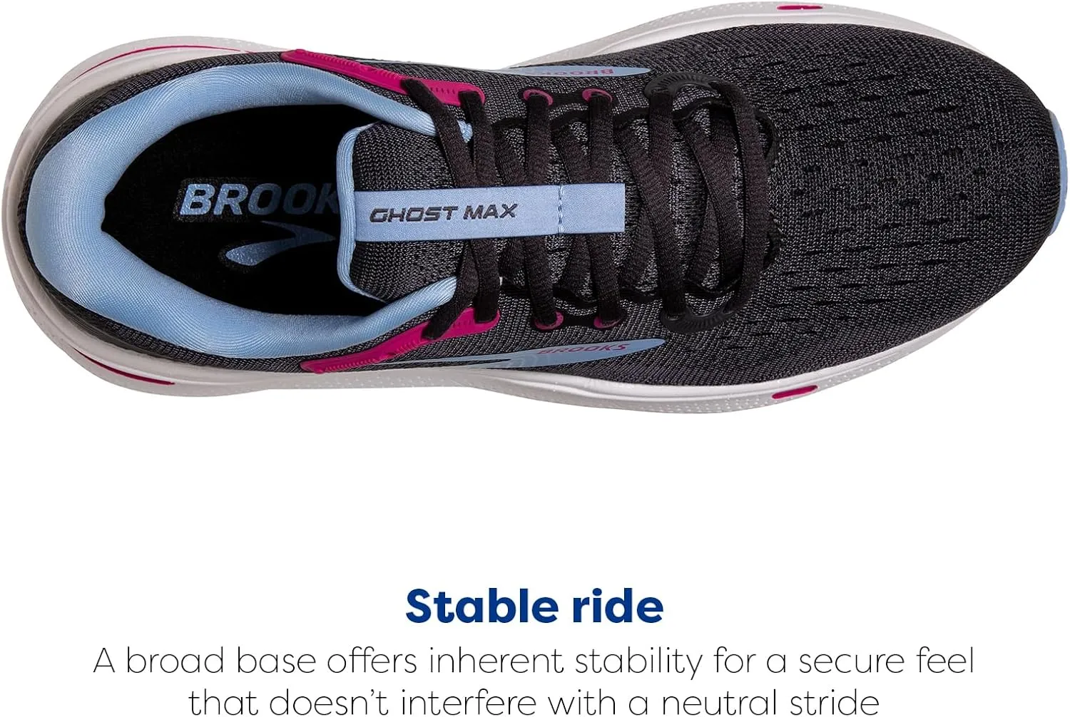 Brooks Women’s Ghost Max Cushion Neutral Running & Walking Shoe