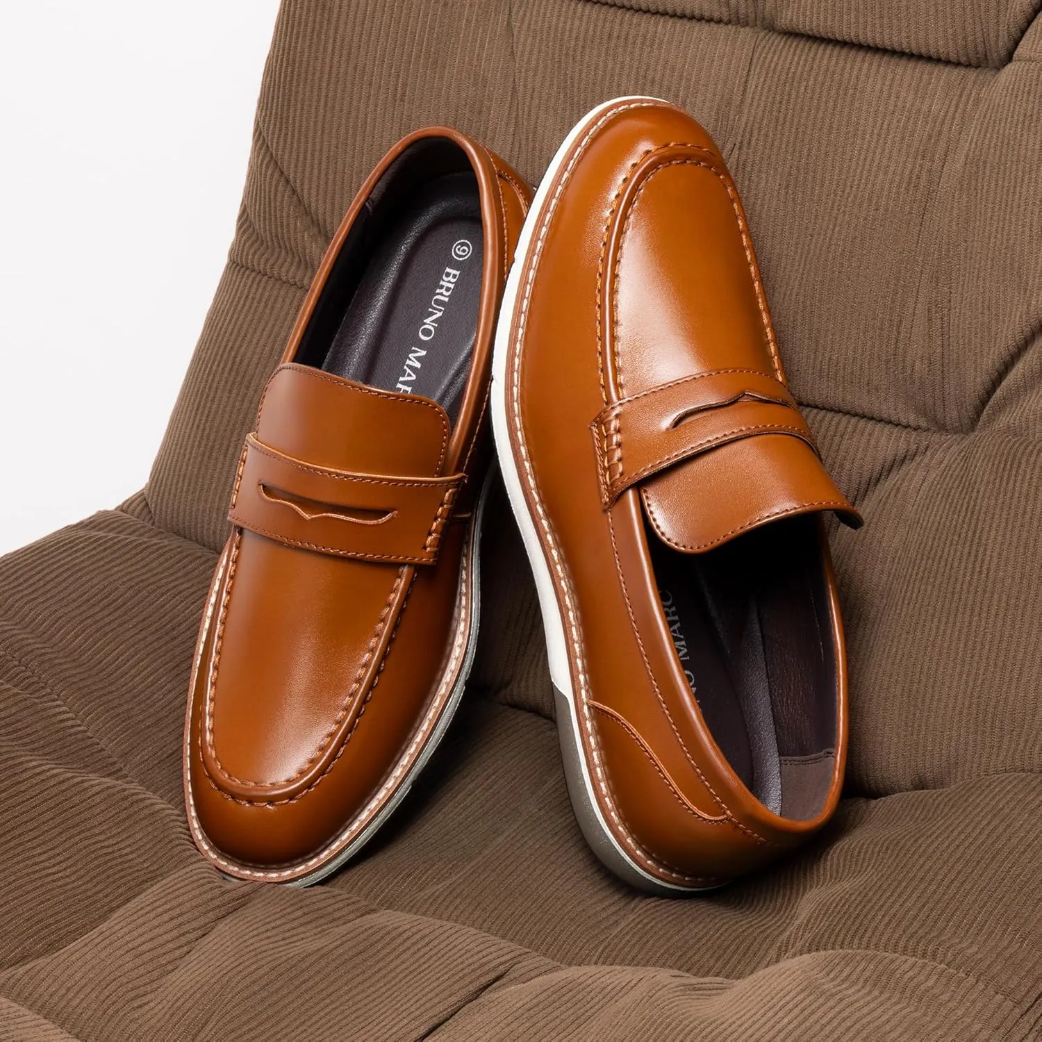 Bruno Marc Men's Dress Penny Loafer Slip-on Shoes