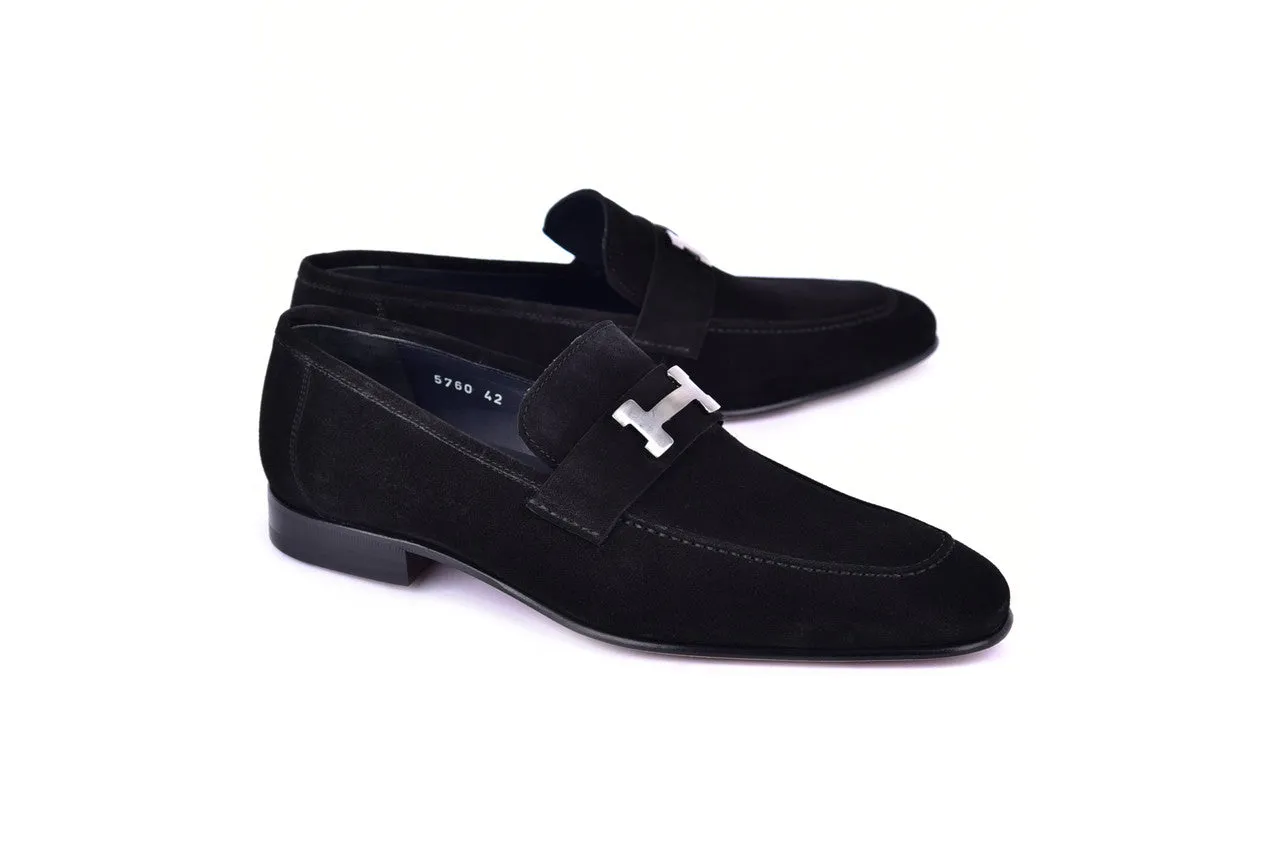 C2003-5760S H Buckle Suede-Black