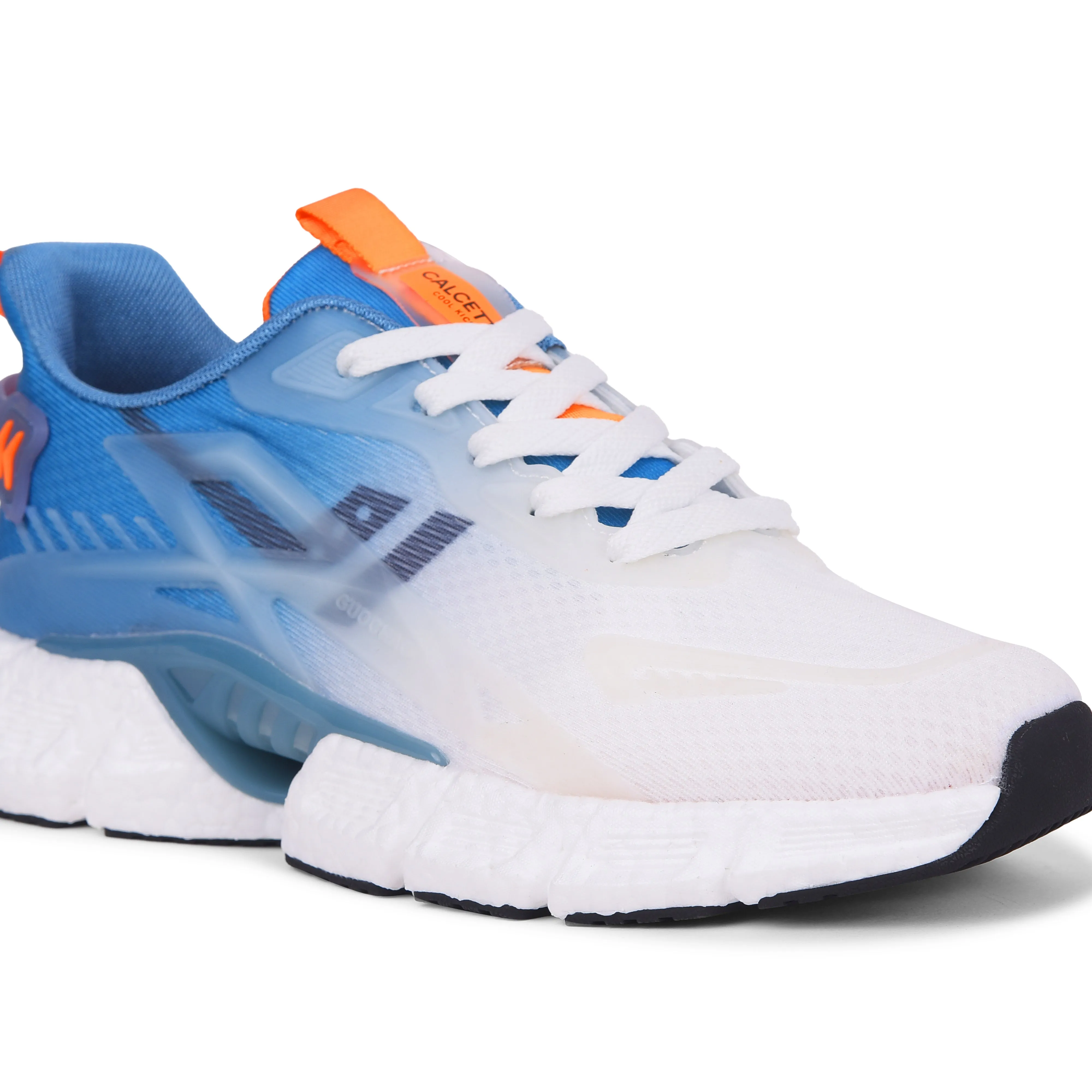 Calcetto Lightweight Casual Men's Running Sports Shoes CLT-1015 White Blue