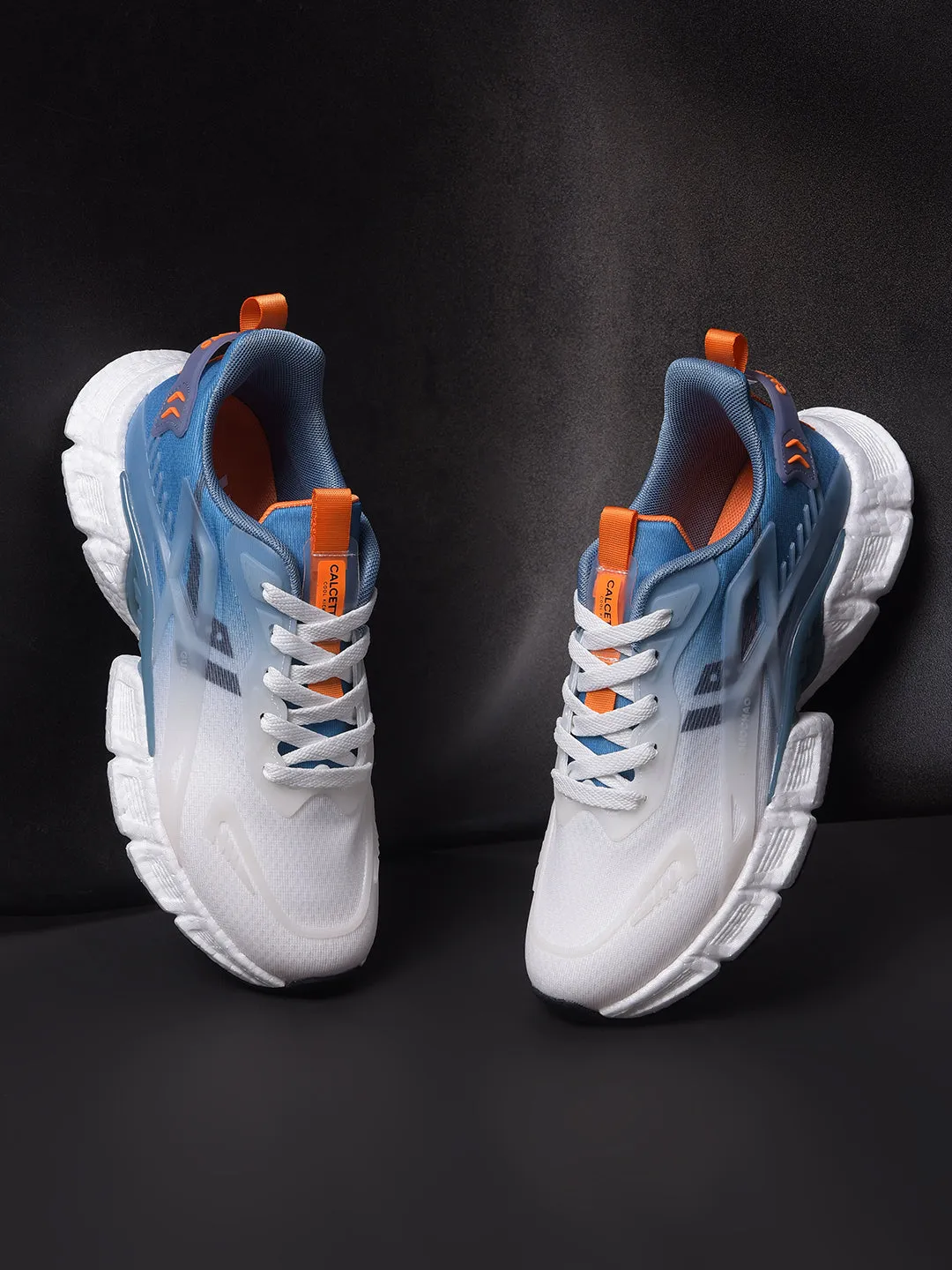 Calcetto Lightweight Casual Men's Running Sports Shoes CLT-1015 White Blue