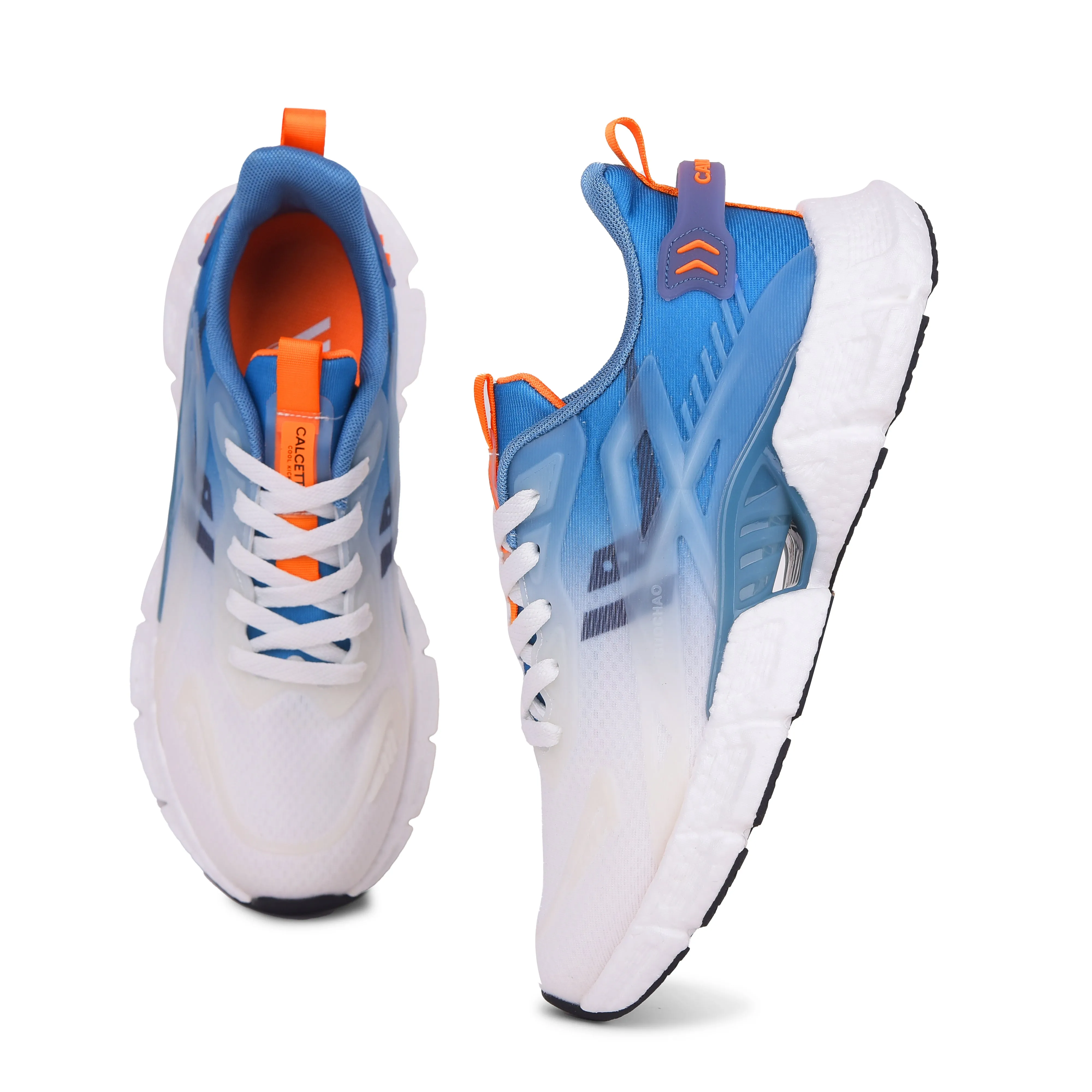 Calcetto Lightweight Casual Men's Running Sports Shoes CLT-1015 White Blue