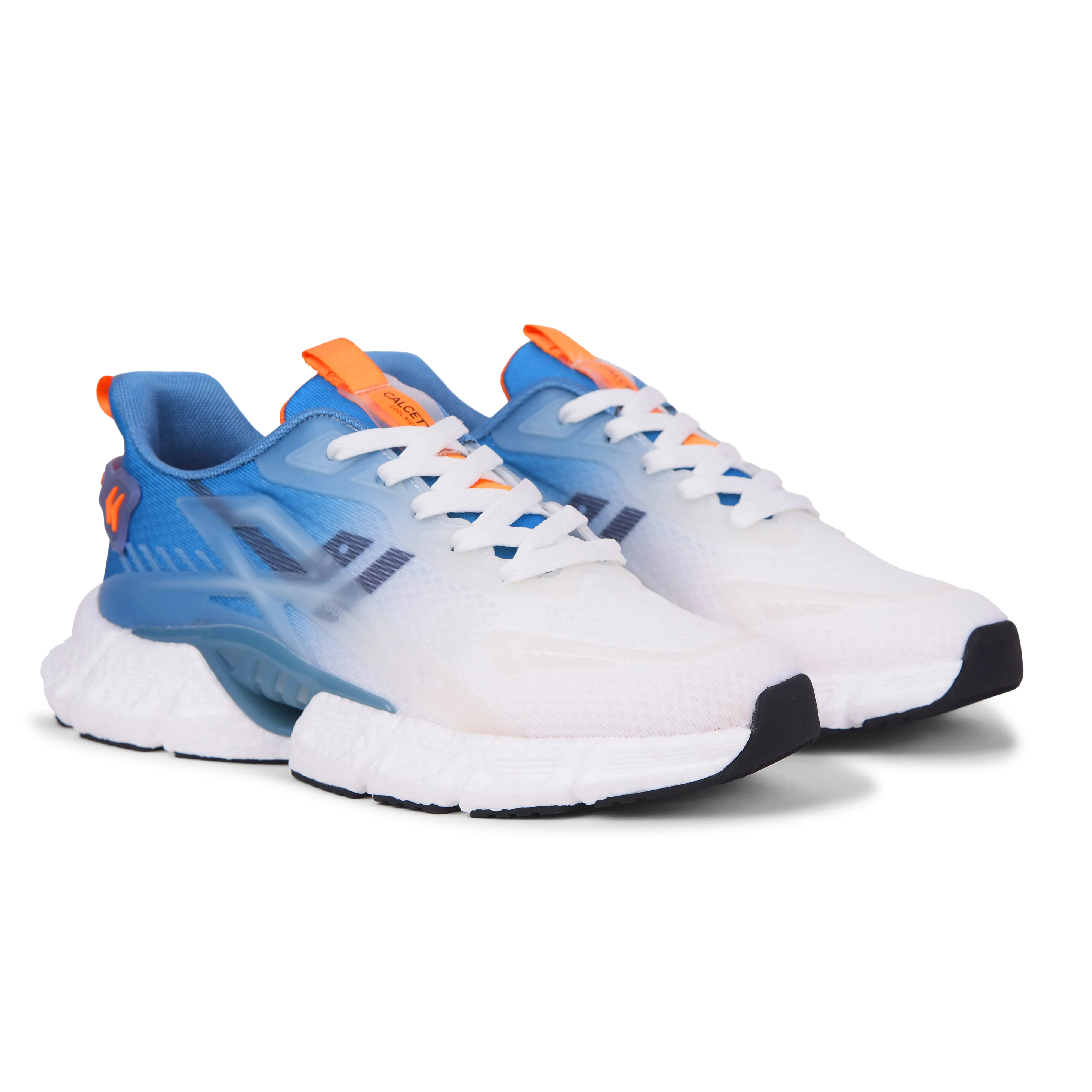 Calcetto Lightweight Casual Men's Running Sports Shoes CLT-1015 White Blue