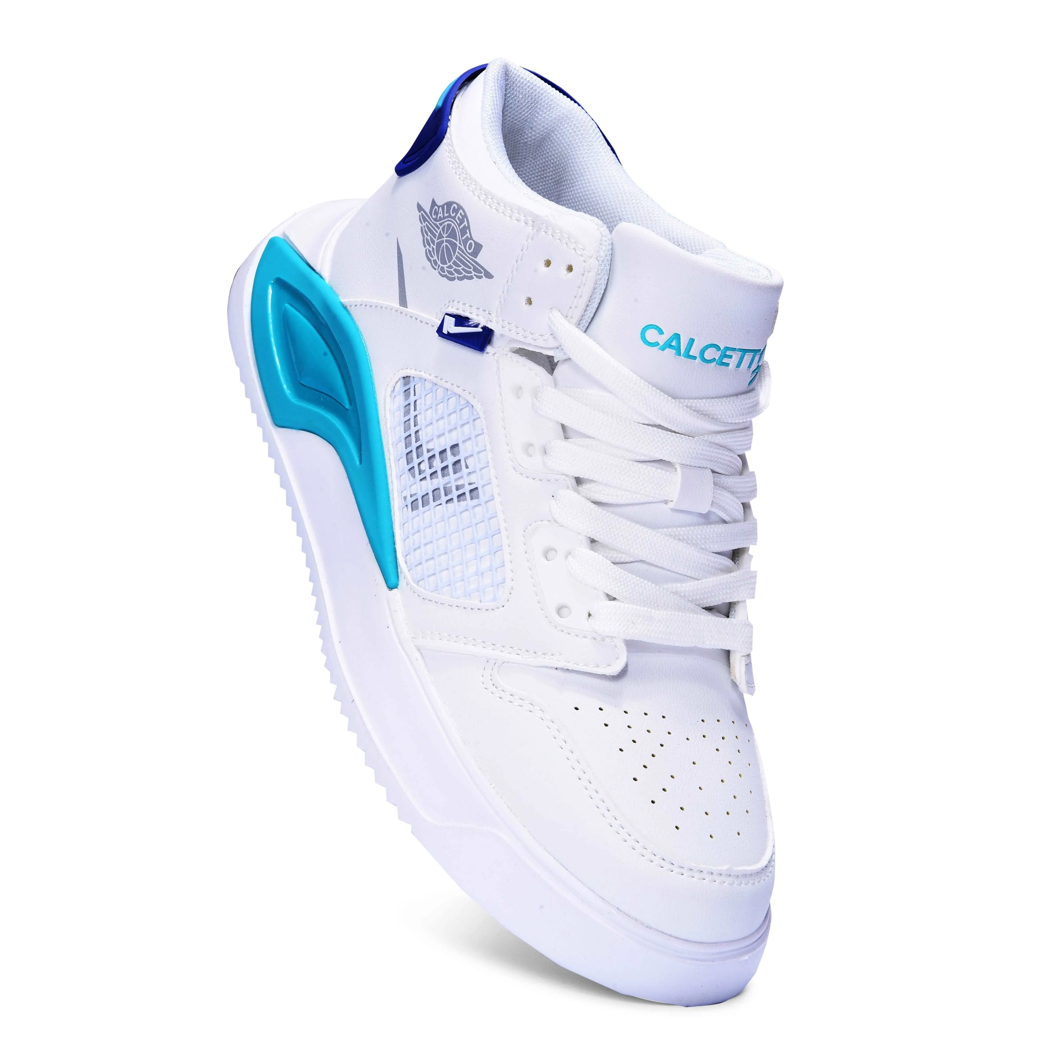 Calcetto Lightweight Casual Men'S Sneakers Shoes CLT-0974 White Sea Green