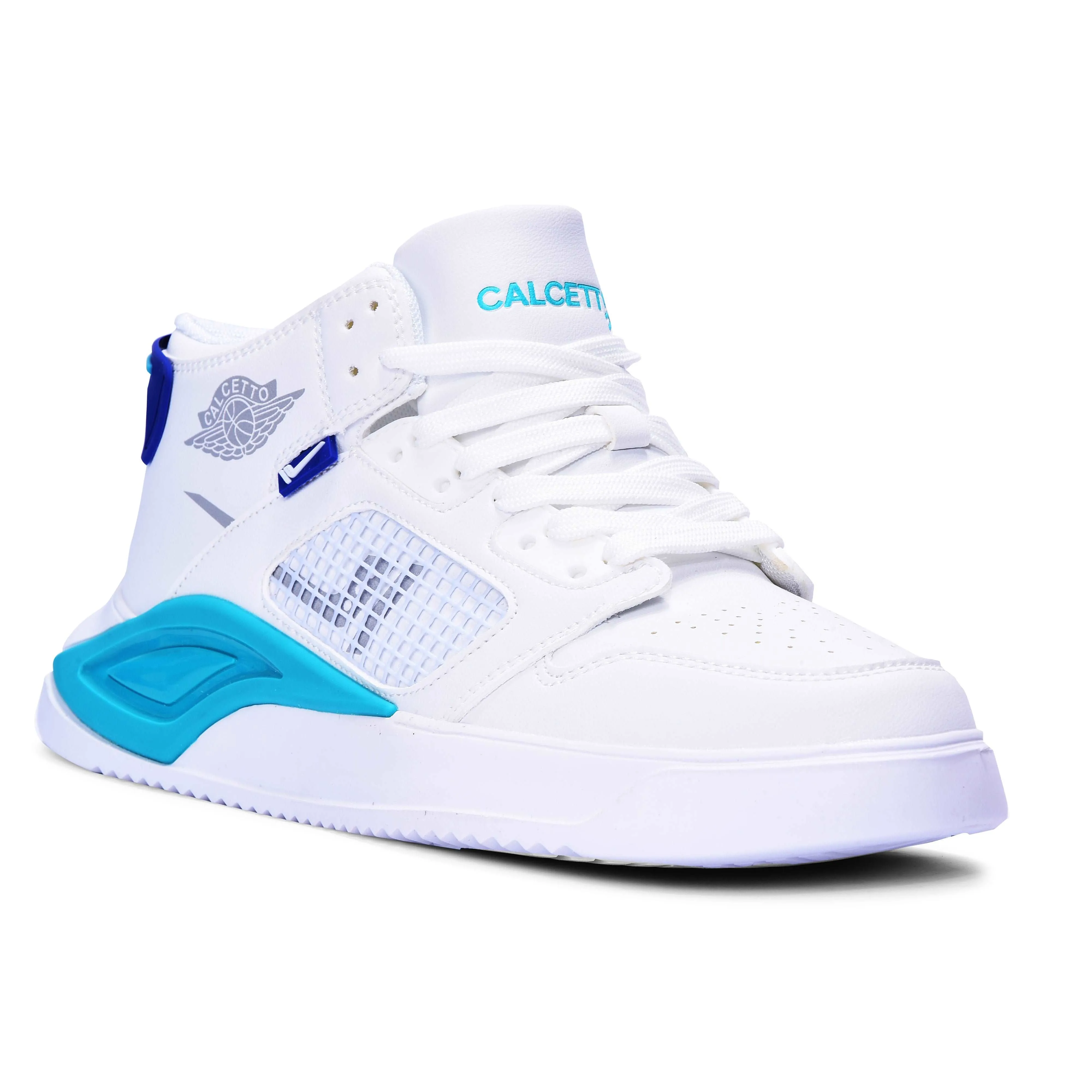 Calcetto Lightweight Casual Men'S Sneakers Shoes CLT-0974 White Sea Green