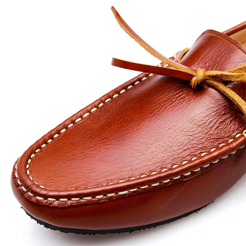 Casualist Lace Leather Loafer Soft Tan