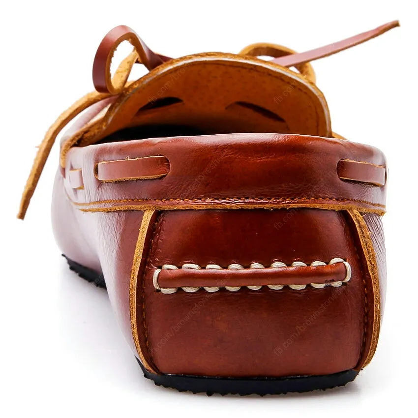 Casualist Lace Leather Loafer Soft Tan