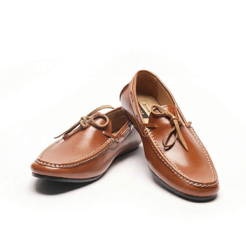 Casualist Lace Leather Loafer Soft Tan