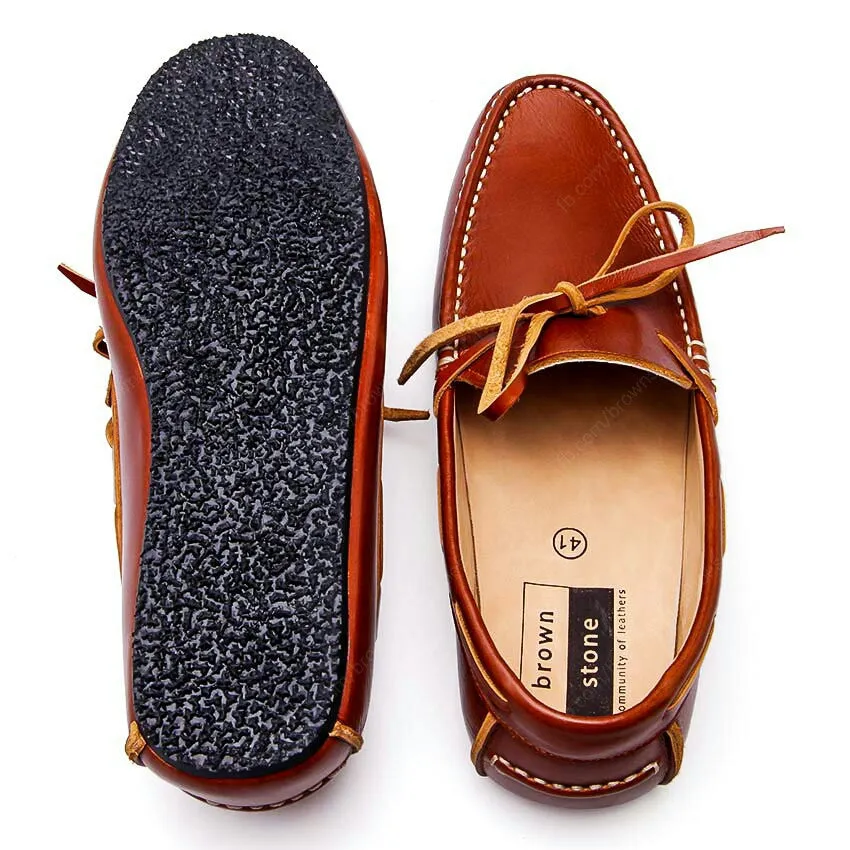 Casualist Lace Leather Loafer Soft Tan