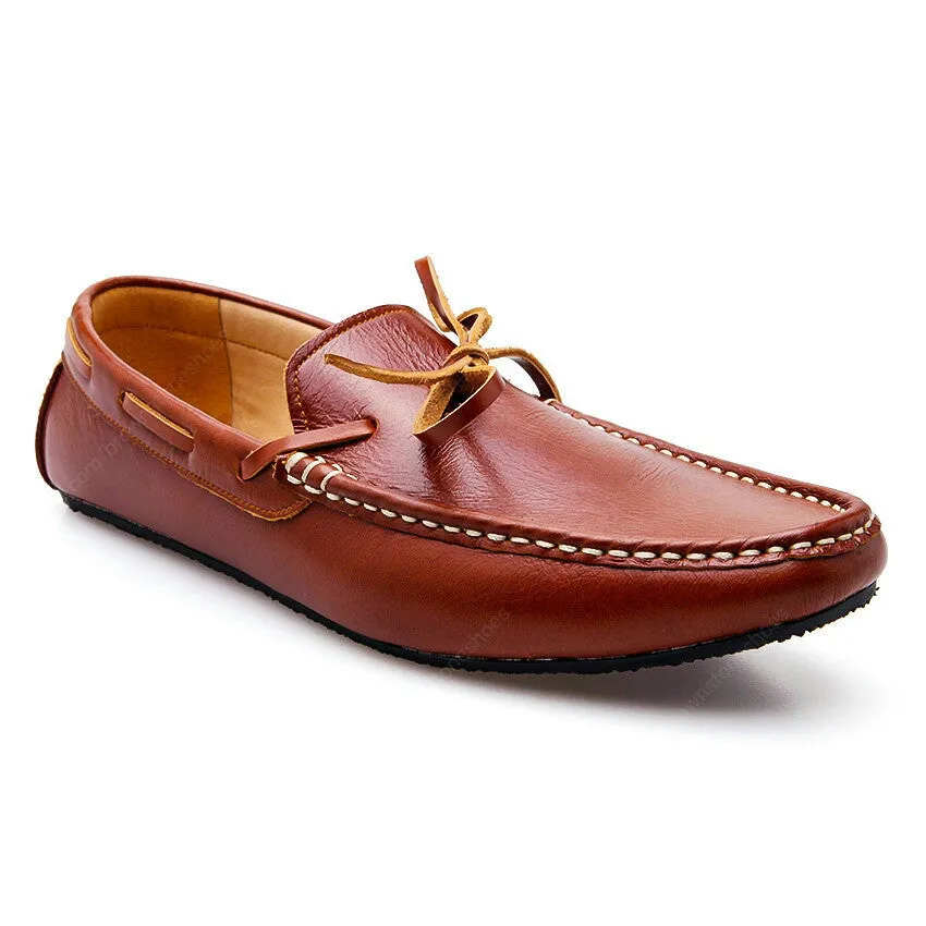 Casualist Lace Leather Loafer Soft Tan