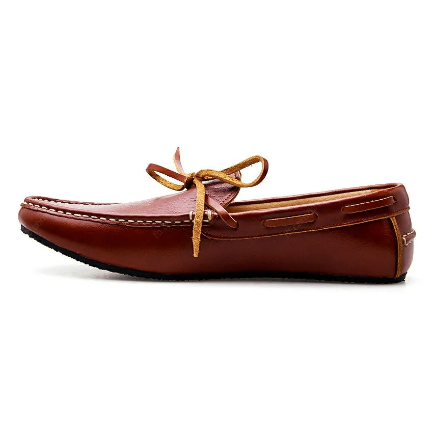 Casualist Lace Leather Loafer Soft Tan