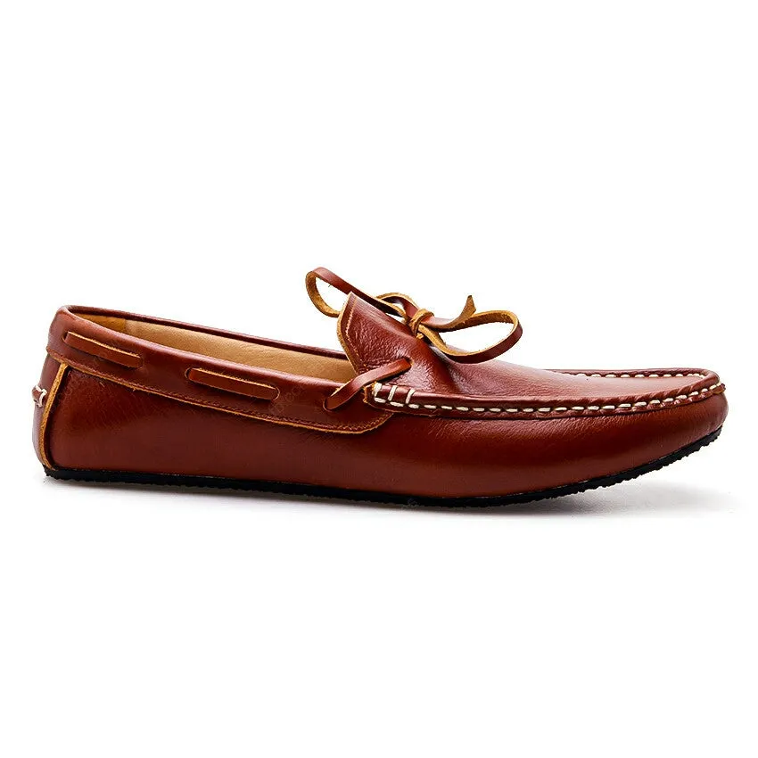 Casualist Lace Leather Loafer Soft Tan