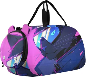 Cat Cool Youth Sports Duffel Bag with Ventilated Shoe Compartment|All-Season Lightweight Travel Gym Bag for Girls & Boys|Water-Resistant Gear Bag