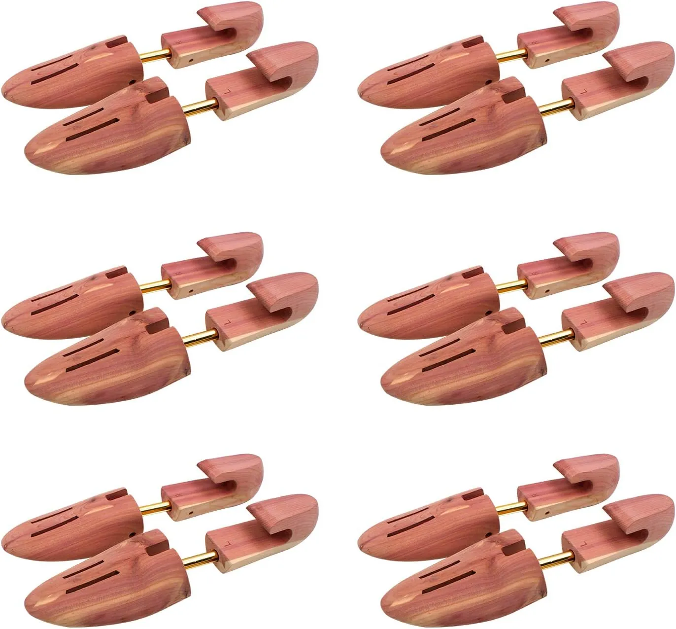 CEDAR SHOE TREE WITH SINGLE TUBE - 6PKS