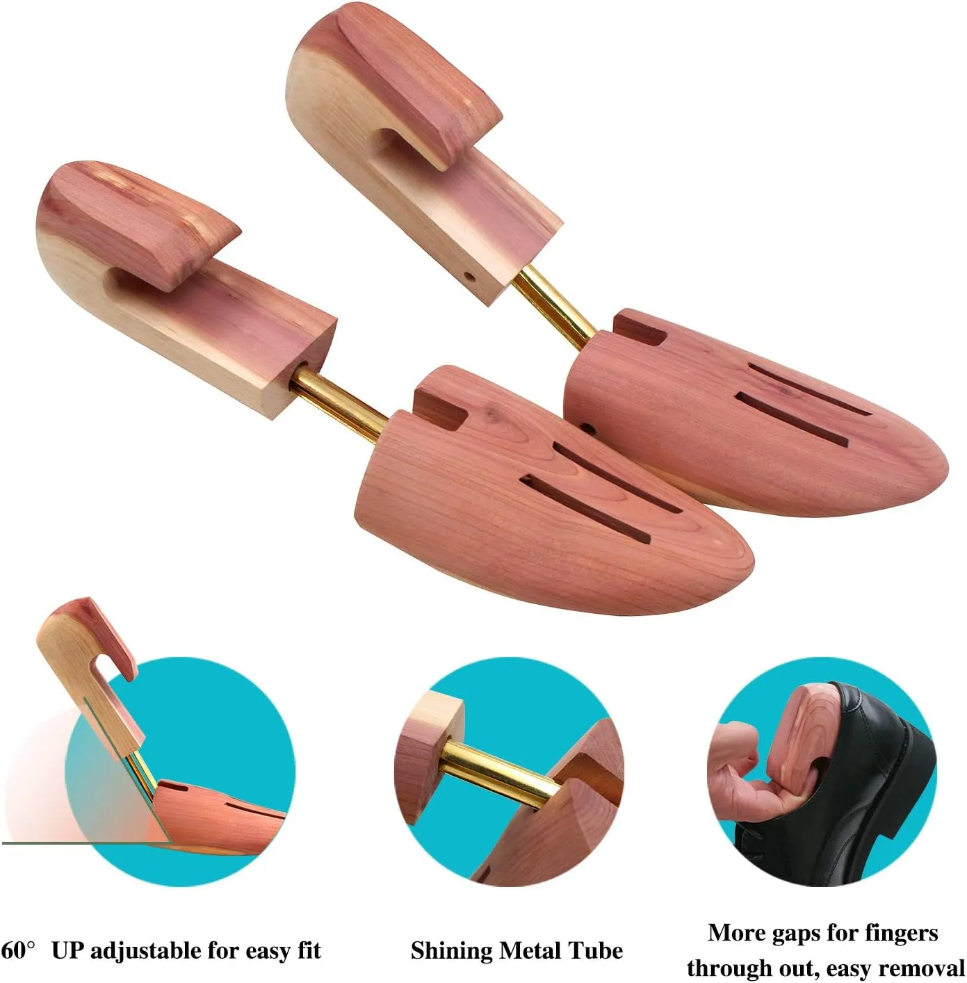 CEDAR SHOE TREE WITH SINGLE TUBE - 6PKS