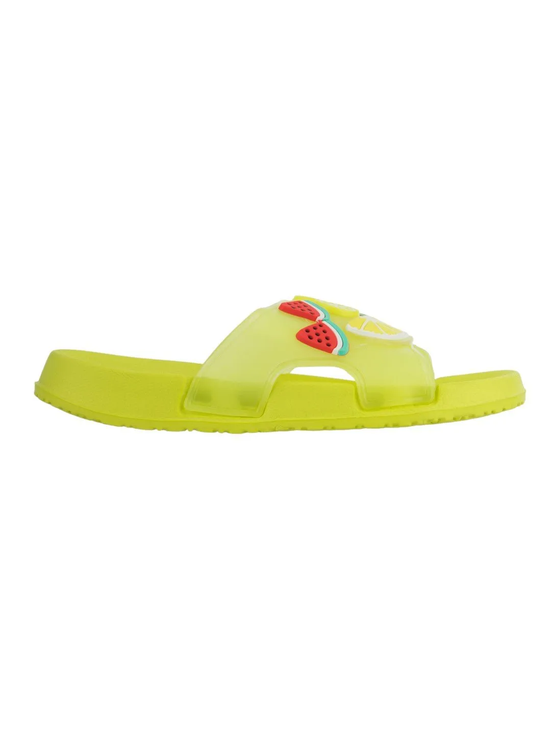 Charming Fruity Charms with Lemon, Watermelon & Strawberry Accents for Girls- Green