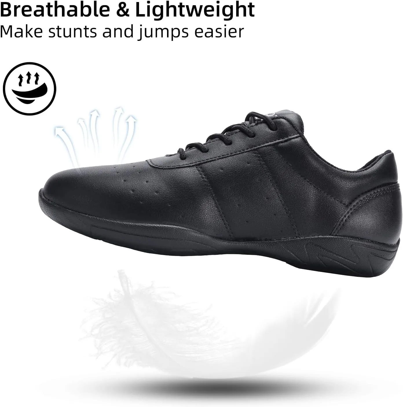 Cheer Shoes Girls Lightweight Comfortable Dance Cheerleader Sneakers