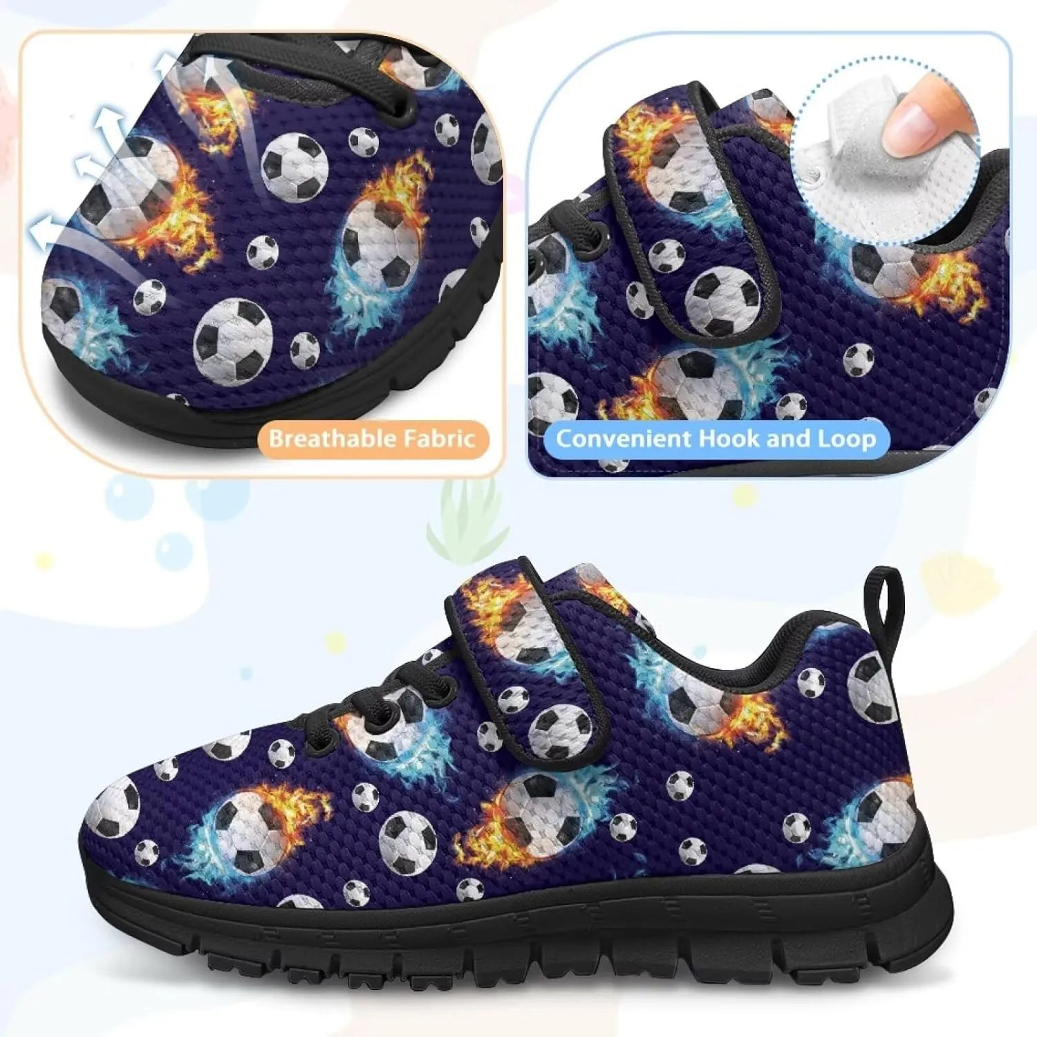 Child Boys Girls Travel Shoes Single Buckle Low-Top Sneakers Lightweight Lace-Up Running Shoe for Travel US 11-15 Black Sole