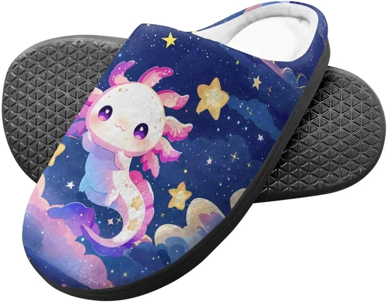 Children's Plush Slippers Fuzzy House Non-Slip Home Warm Slipper Indoor Soft Shoes with Slide-in for Winter Bedroom