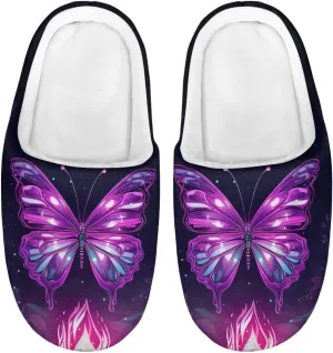 Children's Plush Slippers Fuzzy House Non-Slip Home Warm Slipper Indoor Soft Shoes with Slide-in for Winter Bedroom