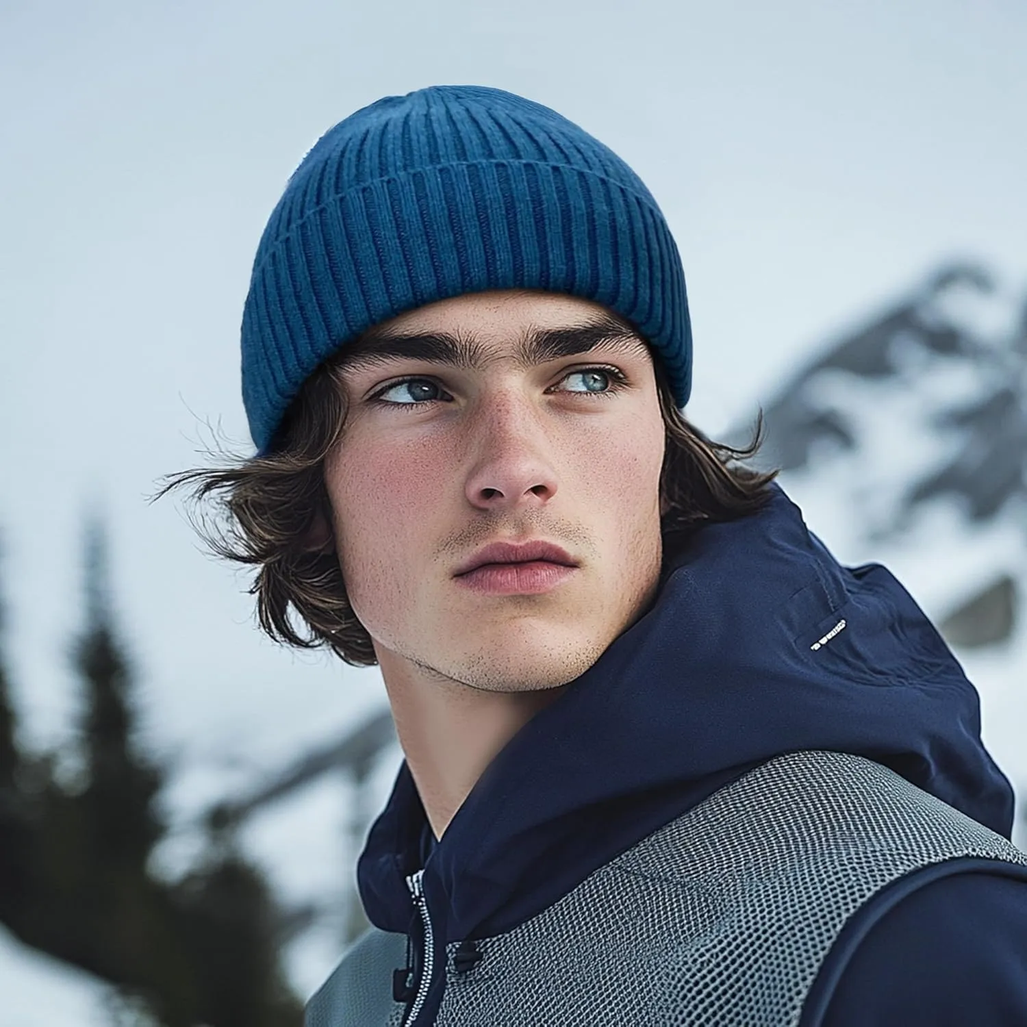 Clakllie Trawler Beanie for Women Men Roll-up Edge Skullcap Soft Warm Fisherman Watch Caps Cuffed Swag Knitted Hat