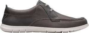 Clarks Men's Flexway Lace, Light Grey Lea, 8 Men