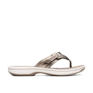 Clarks Women's Breezey Sun H Pewter Sandals