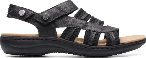 Clarks Women's Laurieann Erin Flat Sandal, Black Combi, 10