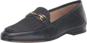 Classic Sam Slip Loraine On Edelman Loafers Vamp Spec In-demand product Efficient global logistics Navy Leather Toe Almond