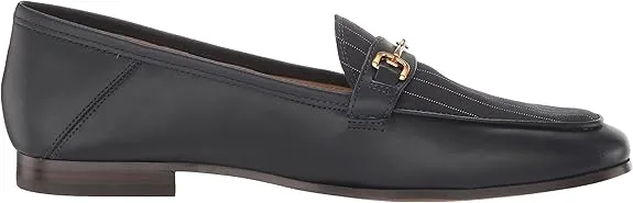 Classic Sam Slip Loraine On Edelman Loafers Vamp Spec In-demand product Efficient global logistics Navy Leather Toe Almond