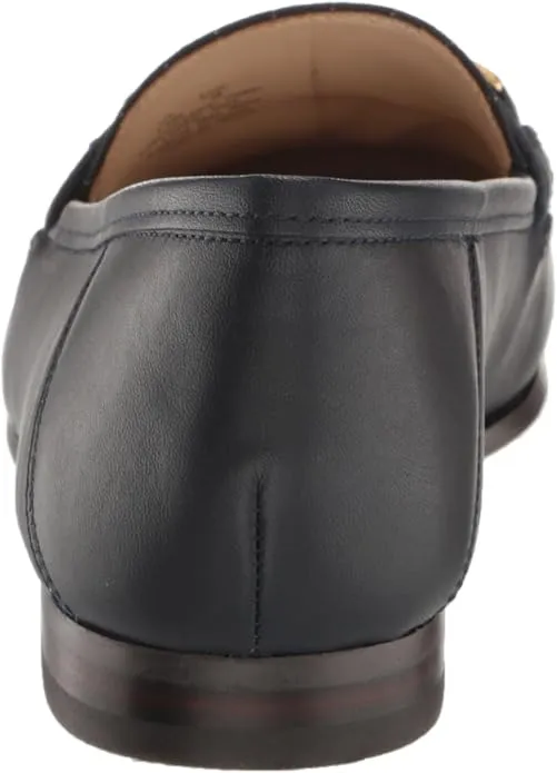 Classic Sam Slip Loraine On Edelman Loafers Vamp Spec In-demand product Efficient global logistics Navy Leather Toe Almond