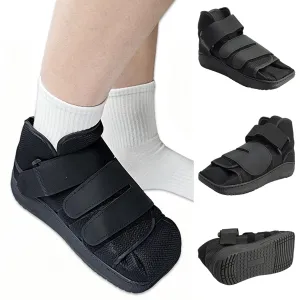 Closed Toe Post Op Walking Shoe - Lightweight Orthopedic Foot Boot with Hard Sole for Broken Toe, Metatarsal Stress Fractures, Bunion Surgery, and Broken Foot Support for Men & Women (L)