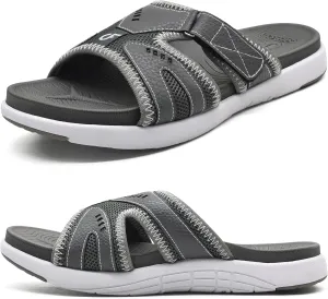 COFACE Mens Sport Recovery Sandals Plantar Fasciitis Soft Cushion Lightweight Orthotic Slides for Men