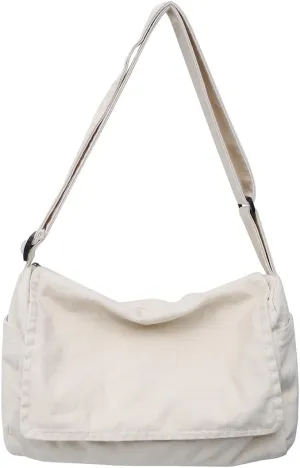 Collsants Messenger Bag for Women Men Satchel Bag Canvas Crossbody Shoulder Bag Casual Sling Bag