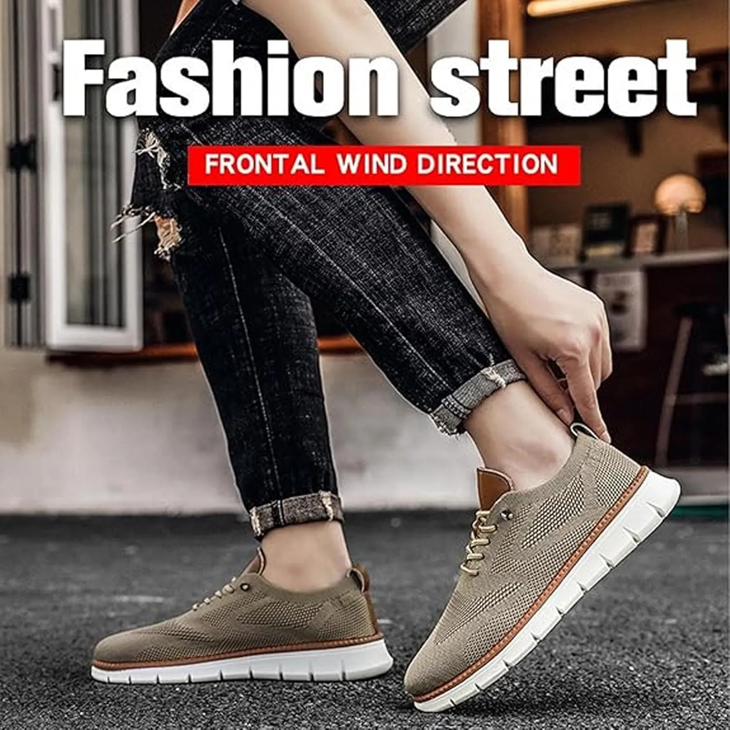 Comfofeet Ultra Comfortable Orthopedic Shoes, Men's Casual Fashion Walking Mesh Sneakers with Light and Soft Sole