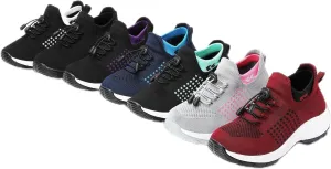 Comfort Wear Orthowear Shoes for Women Men Orthopedic Cushion Shoes Anti-Slip Air Nurse Shoe Breathable Mesh Fashion Sneakers for Women Plantar Fasciitis Unisex Adjustable Elastic Strap Trainers