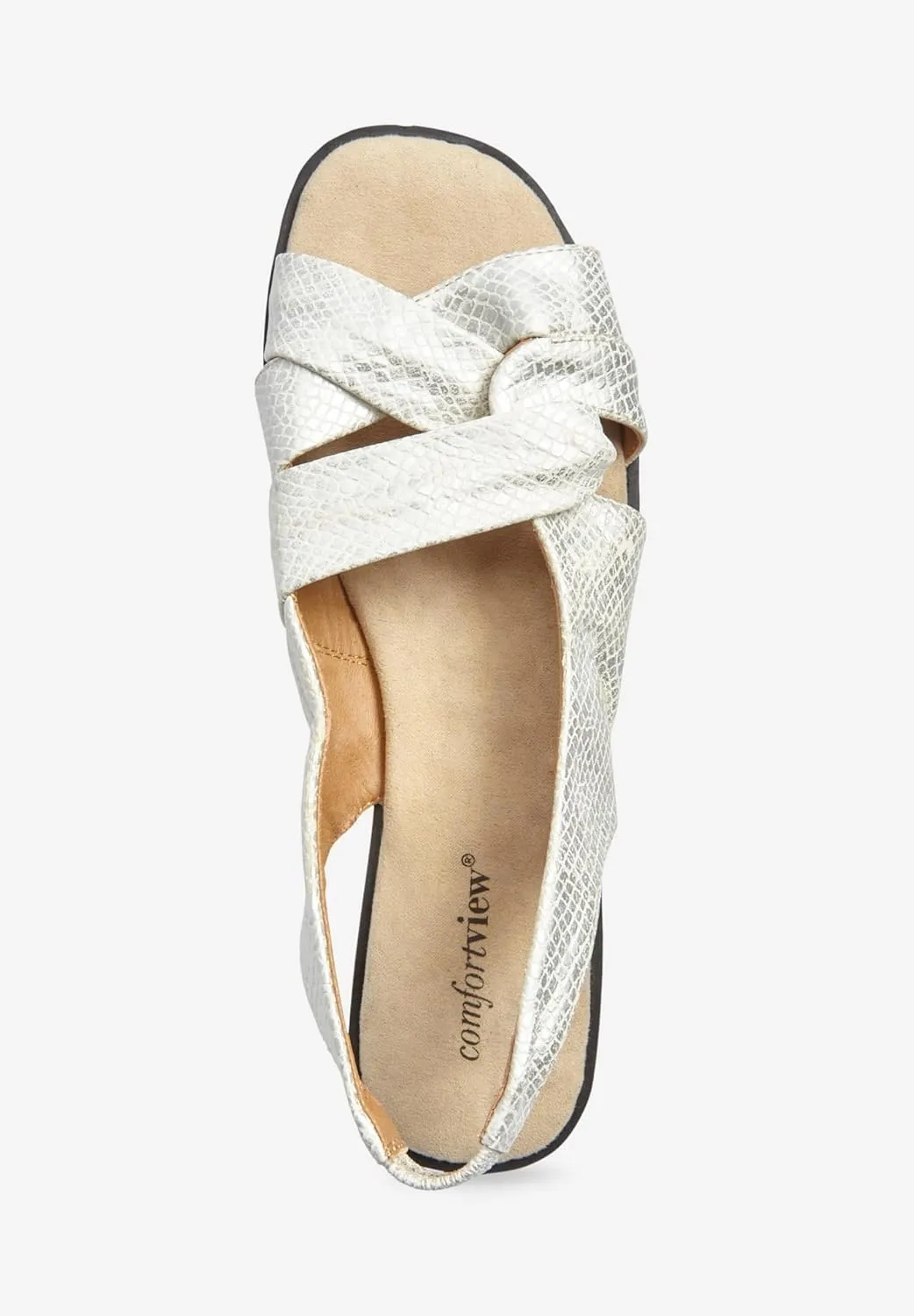 Comfortview Women's Wide Width The Pearl Sandal