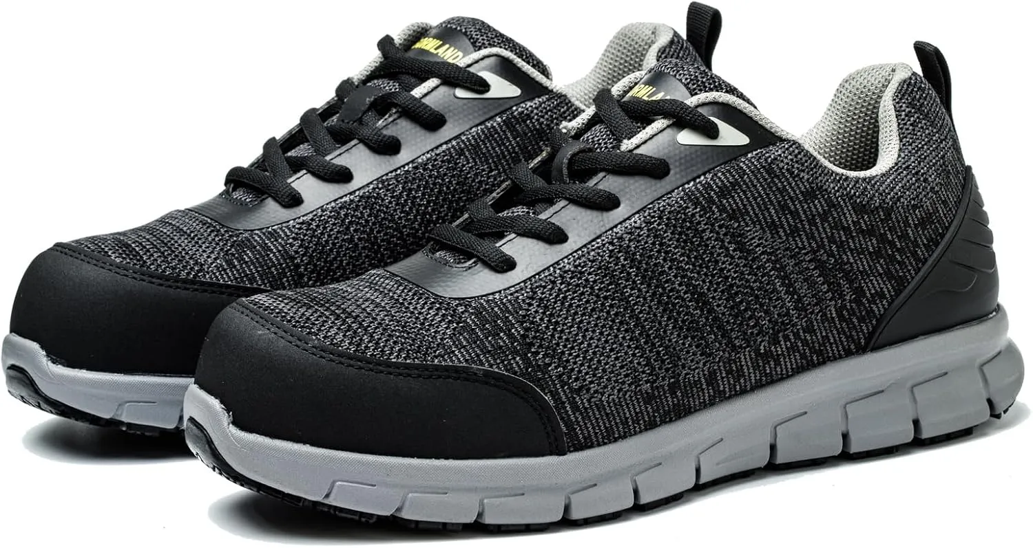 Composite Toe Shoes for Men Women ESD Non-Slip Work Shoes Steel Toe Sneakers Puncture Proof Safety Construction Indestructible Breathable Zapatos