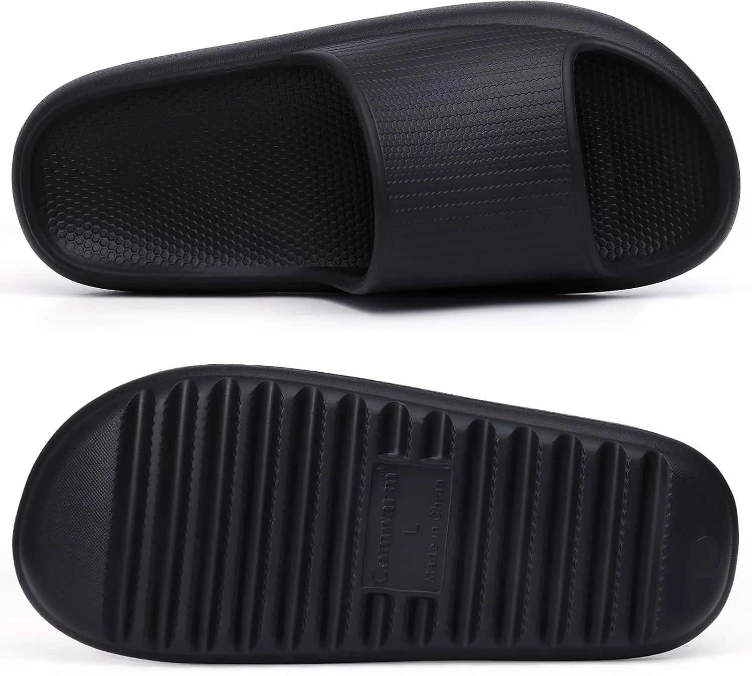 Comwarm Cloud Slide Sandals for Women Men Ultra Comfort Recovery Pillow Slippers Soft Summer Beach Shoes with Low Arch Support