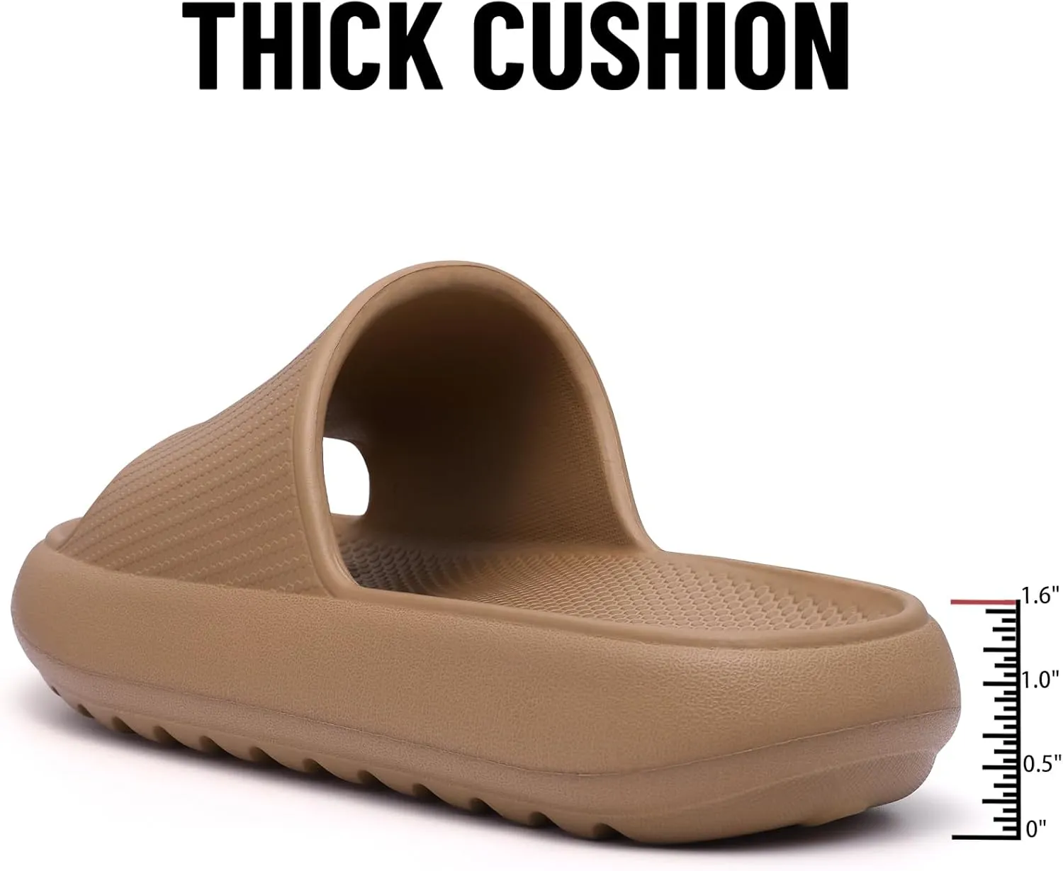 Comwarm Cloud Slide Sandals for Women Men Ultra Comfort Recovery Pillow Slippers Soft Summer Beach Shoes with Low Arch Support