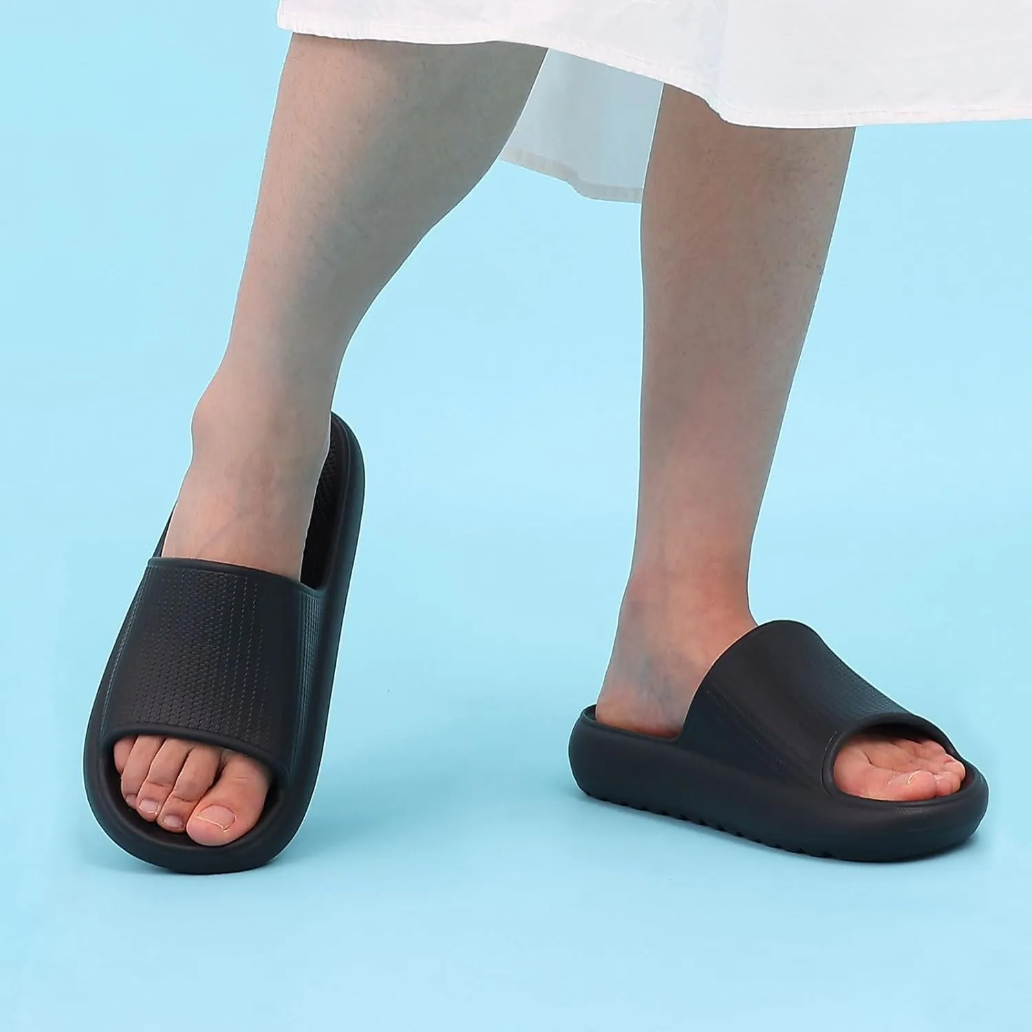Comwarm Cloud Slide Sandals for Women Men Ultra Comfort Recovery Pillow Slippers Soft Summer Beach Shoes with Low Arch Support