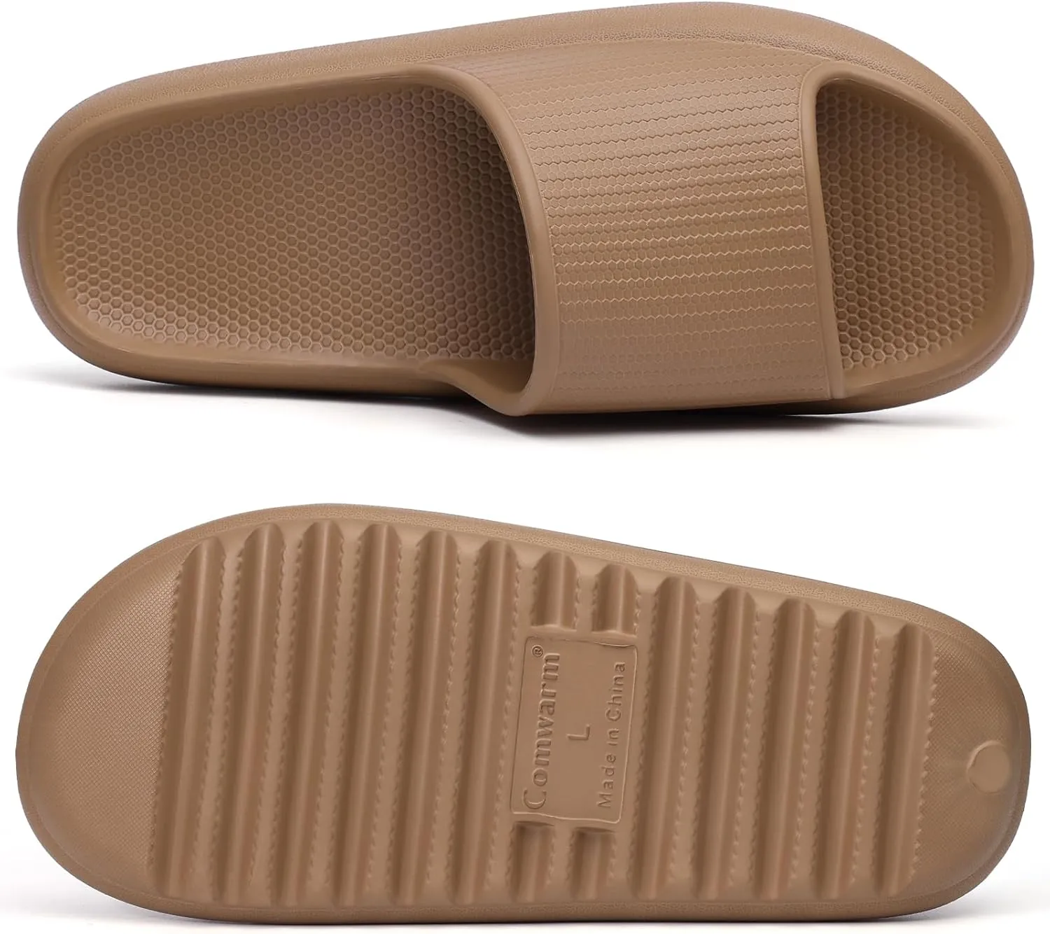 Comwarm Cloud Slide Sandals for Women Men Ultra Comfort Recovery Pillow Slippers Soft Summer Beach Shoes with Low Arch Support