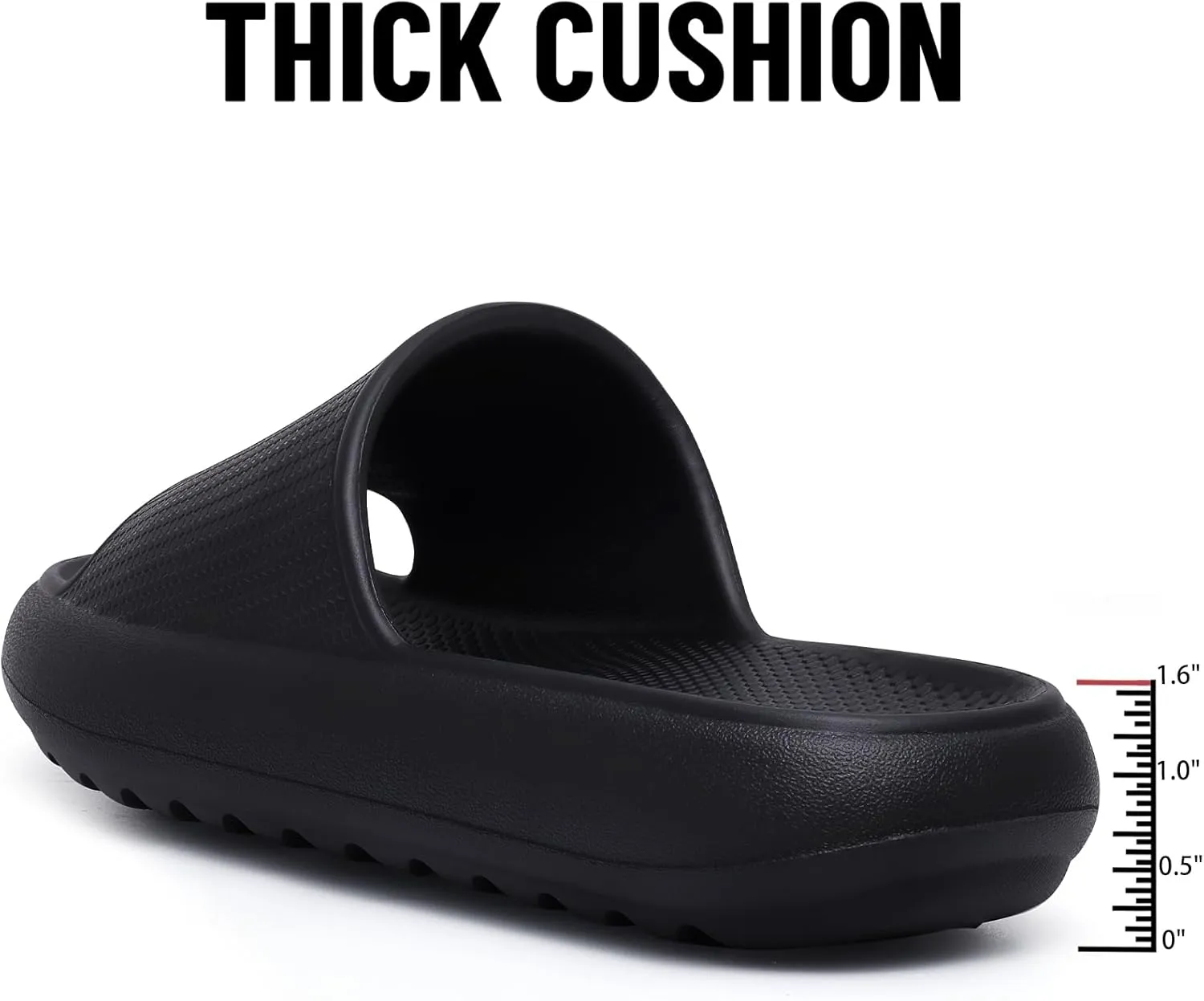 Comwarm Cloud Slide Sandals for Women Men Ultra Comfort Recovery Pillow Slippers Soft Summer Beach Shoes with Low Arch Support