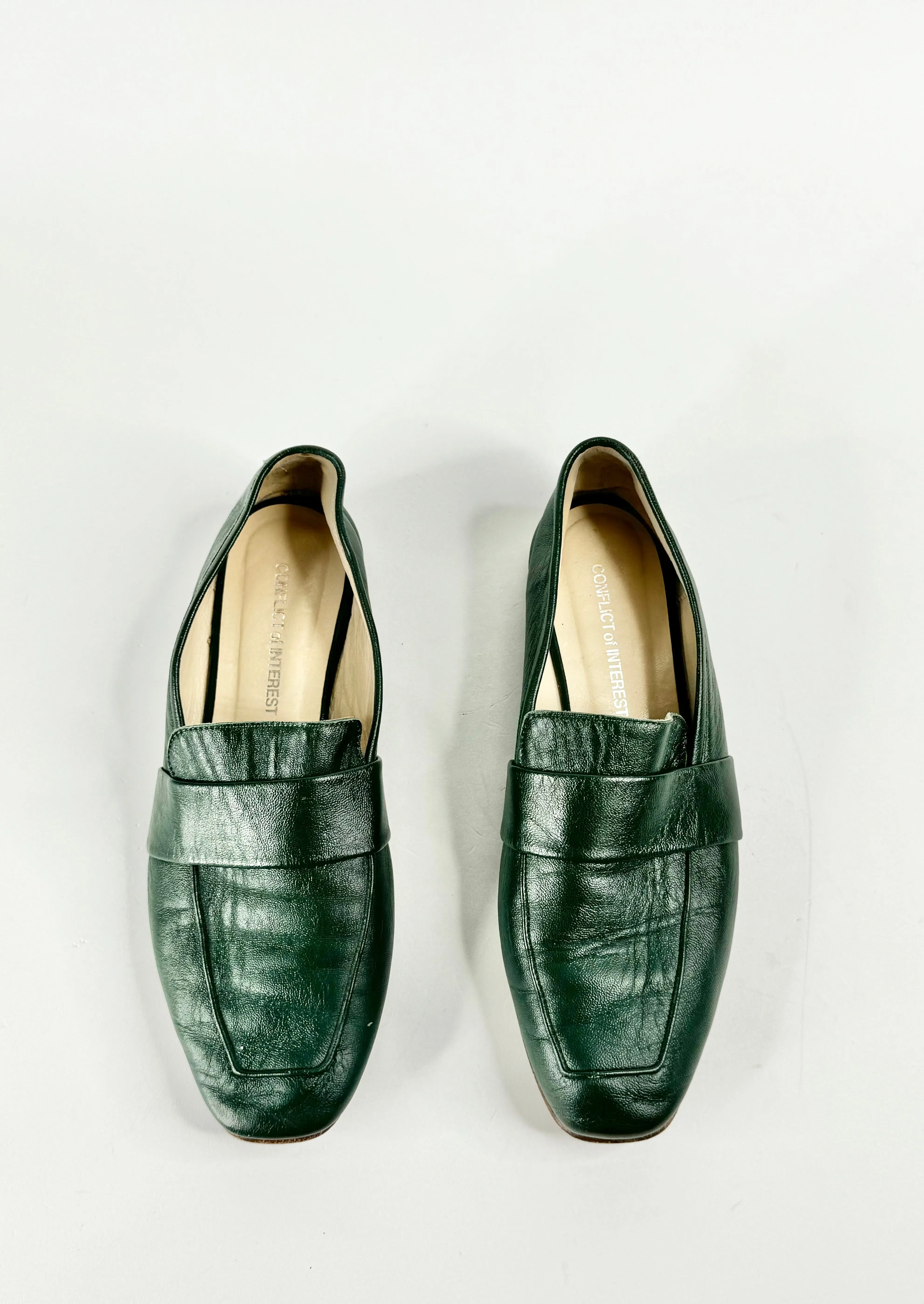 Conflict of Interest Deep Green Loafers - EU39