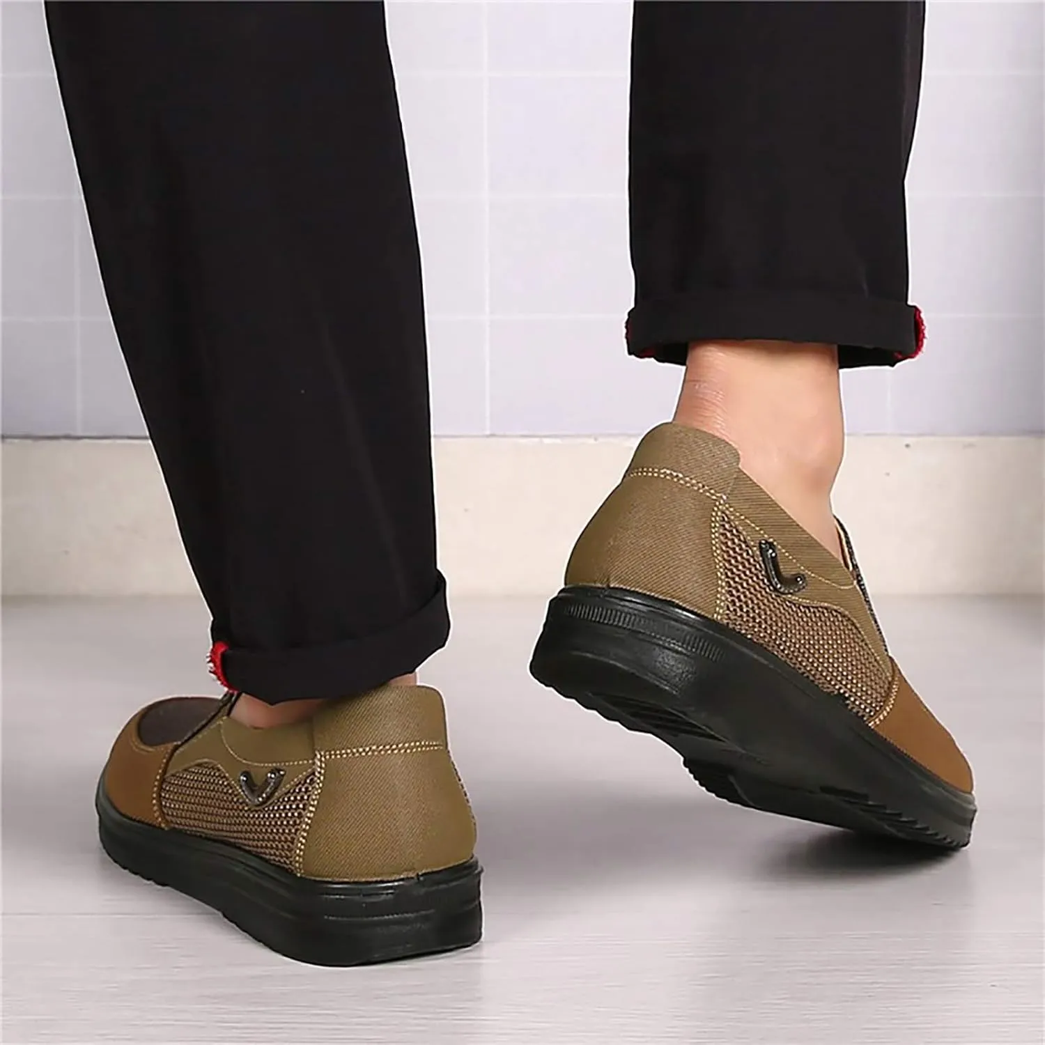 COSIDRAM Mens Loafer Casual Shoes Comfort Lightweight Driving Travel Walking Shoes for Adult Male