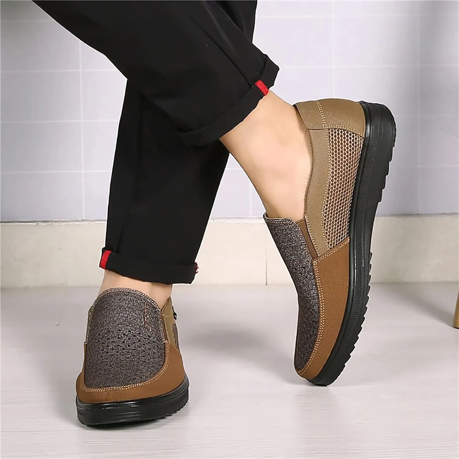 COSIDRAM Mens Loafer Casual Shoes Comfort Lightweight Driving Travel Walking Shoes for Adult Male